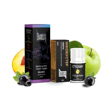Набір Chaser Black 30 мл 65 мг Blackcurrant Peach Apple