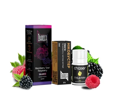 Набір Chaser Black 30 мл 65 мг BLACKBERRY SOUR RASPBERRY