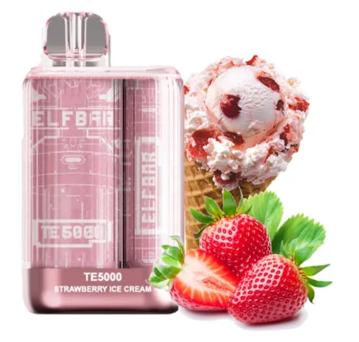 Elf Bar TE5000 Strawberry Ice Cream