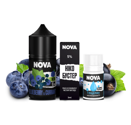 Набір Nova 30 мл 50 мг BLUEBERRY CURRANT
