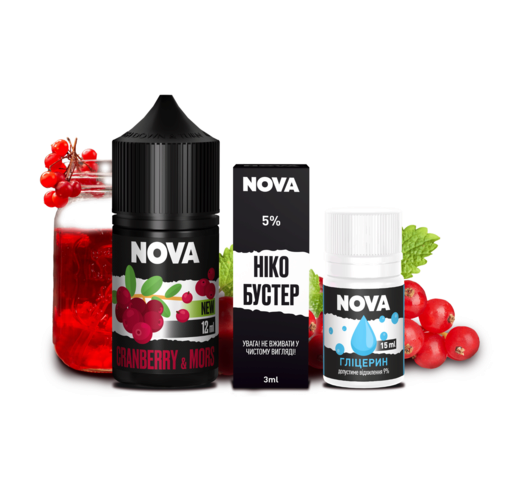 Набір Nova 30 мл 50 мг CRANBERRY MORS