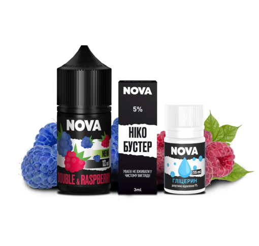 Набір Nova 30 мл 50 мг DOUBLE RASPBERRY