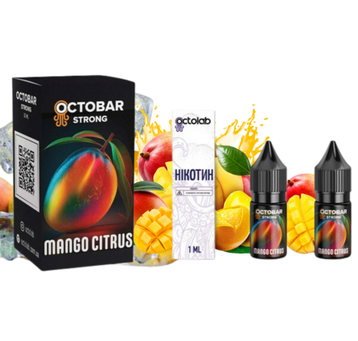 Набір Octobar STRONG 10 мл 50 мг Mango Citrus