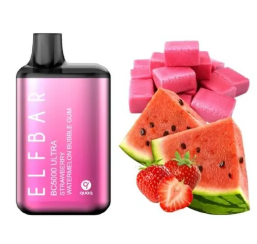 Elf Bar BC5000 Strawberry Watermelon Buble Gum