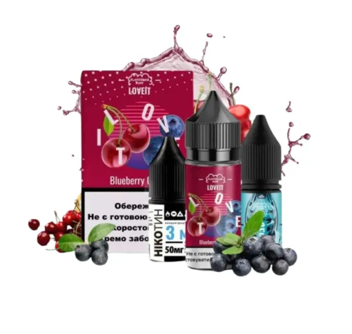 Набір Flavorlab Love It 30 мл 50 мг Чорниця вишня