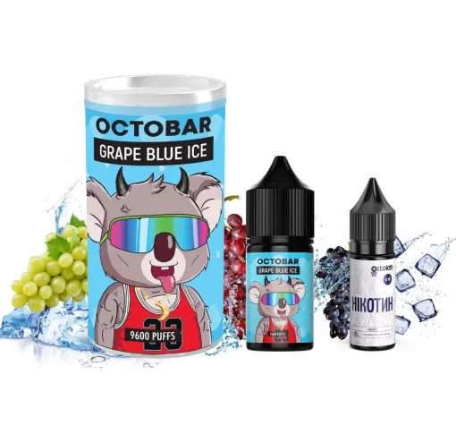 Набір Octobar NFT 30 мл 50 мг Grape Blue Ice