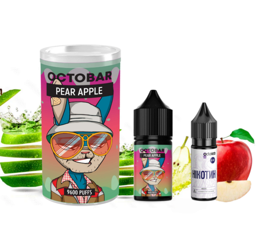 Набір Octobar NFT 30 мл 50 мг Pear Apple