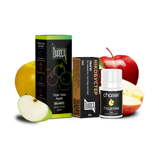 Набір Chaser Black 30 мл 65 мг Triple Sour Apple